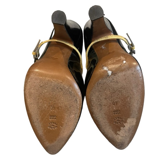 Moschino Cheap and Chic Black Patent Leather Mary Jane Pumps, Sz EU 40 - Picture 13 of 15